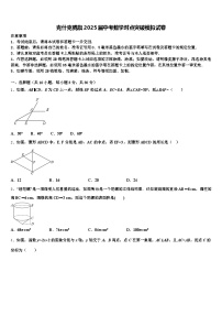 克什克腾旗2025届中考数学对点突破模拟试卷含解析