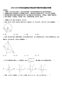 2024-2025学年河北省邢台市邢台县中考数学考试模拟冲刺卷含解析
