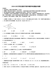 2024-2025学年庆阳市宁县中考数学考试模拟冲刺卷含解析