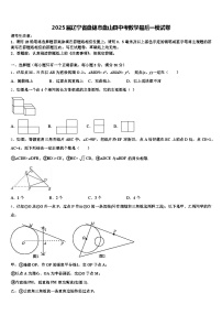 2025届辽宁省盘锦市盘山县中考数学最后一模试卷含解析