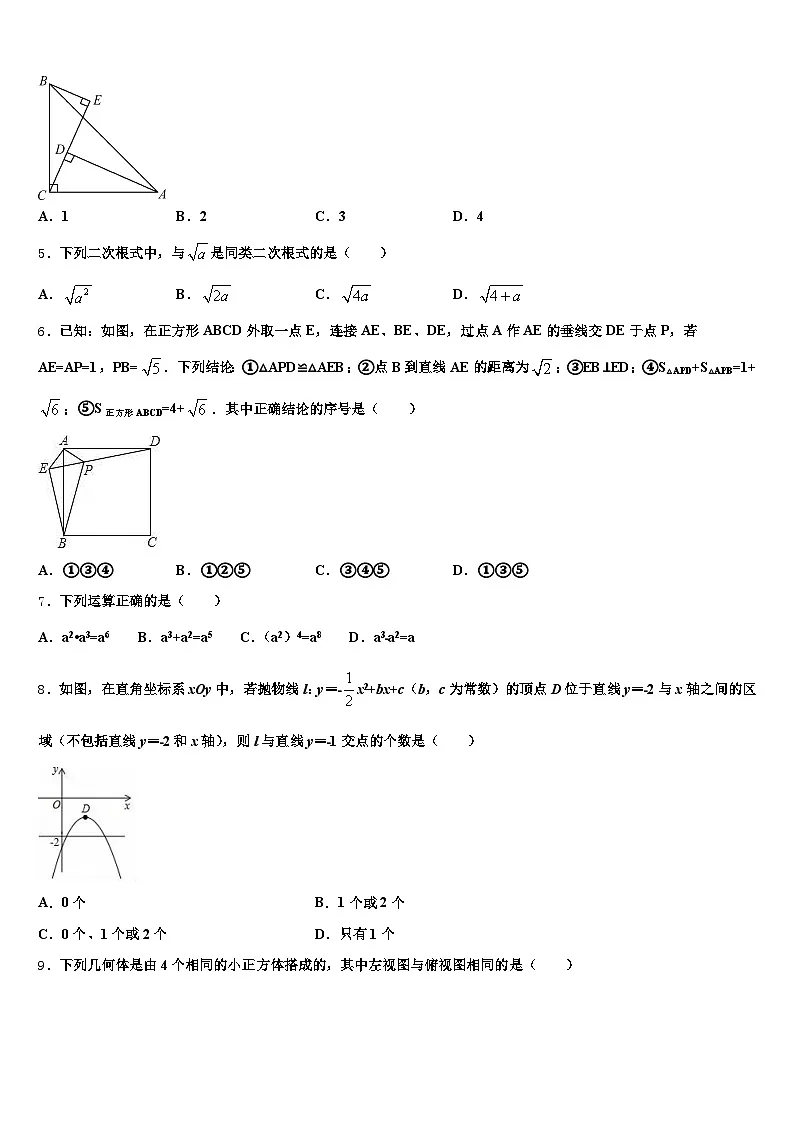 2025届湖南省益阳市资阳区十校联考最后数学试题含解析第2页