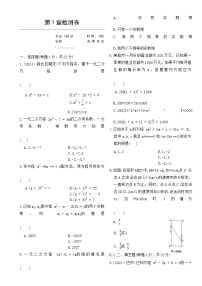 苏科版（2024）九年级上册一元二次方程精练