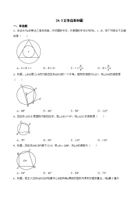 初中数学人教版（2024）九年级上册正多边形和圆当堂达标检测题