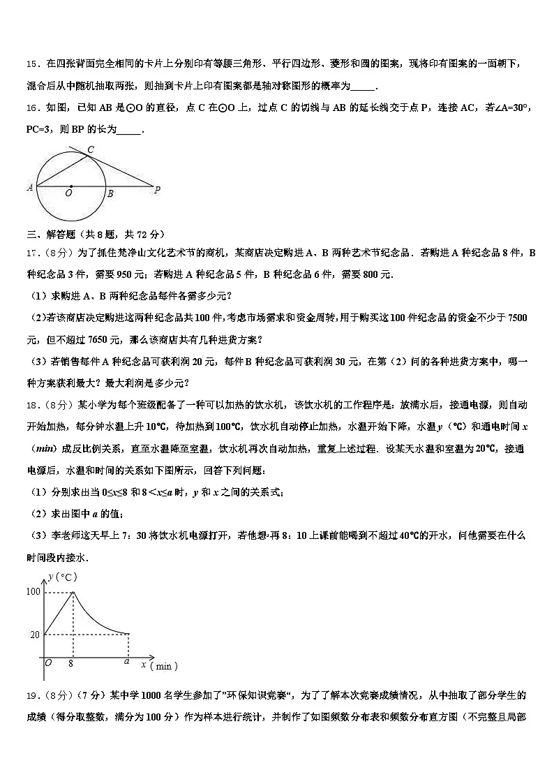 2025年枣庄市滕州市中考数学对点突破模拟试卷含解析第3页