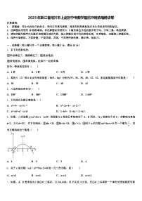 2025年浙江省绍兴市上虞区中考数学最后冲刺浓缩精华卷含解析