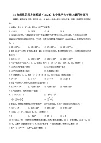 初中数学湘教版（2024）七年级上册（2024）有理数的乘方精品同步达标检测题