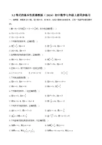 初中数学湘教版（2024）七年级上册（2024）等式的基本性质精品练习