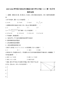 2025-2026学年四川省达州市渠县文崇中学九年级（上）第一次月考数学试卷-自定义类型