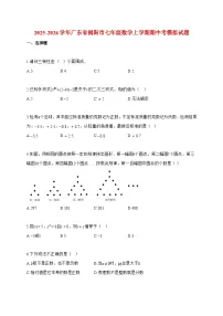 2025-2026学年广东省揭阳市七年级数学上册期中考模拟试卷【附答案】