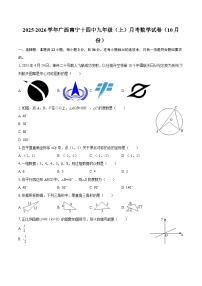 2025-2026学年广西南宁十四中九年级（上）月考数学试卷（10月份）-自定义类型