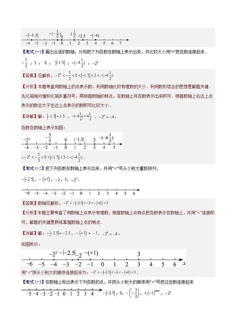 专题01 数轴的六类综合题型(压轴题专项训练)数学人教版2024七年级上册(解析版)第2页