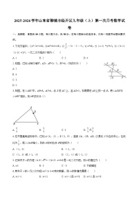 2025-2026学年山东省聊城市经开区九年级（上）第一次月考数学试卷-自定义类型