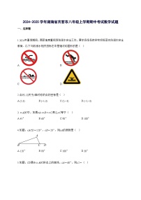 2024~2025学年湖南省吉首市八年级上学期期中考试数学试卷 [附解析]
