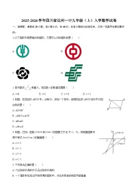 2025-2026学年四川省达州一中九年级（上）入学数学试卷-自定义类型