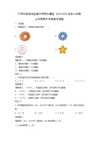2024~2025学年广西壮族自治区南宁市西乡塘区八年级（上）期中考试数学试题（解析版）