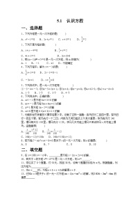 北师大版（2024）认识方程精练