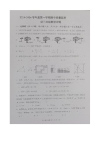 内蒙古自治区包头市青山区九校联考2025-2026学年九年级上学期11月期中数学试题