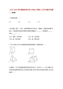 2025—2026学年福建省漳州市七年级上册10月月考数学试题-含解析