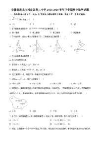 安徽省淮北市相山区第二中学下学期期中考试七年级数学试题（原卷版）-A4