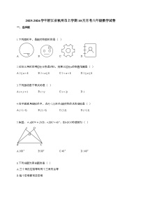 2025~2026学年浙江省杭州市上学期10月月考八年级数学试题（含解析）