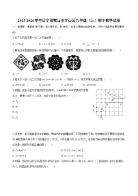 2025-2026学年辽宁省鞍山市立山区九年级（上）期中数学试卷-自定义类型
