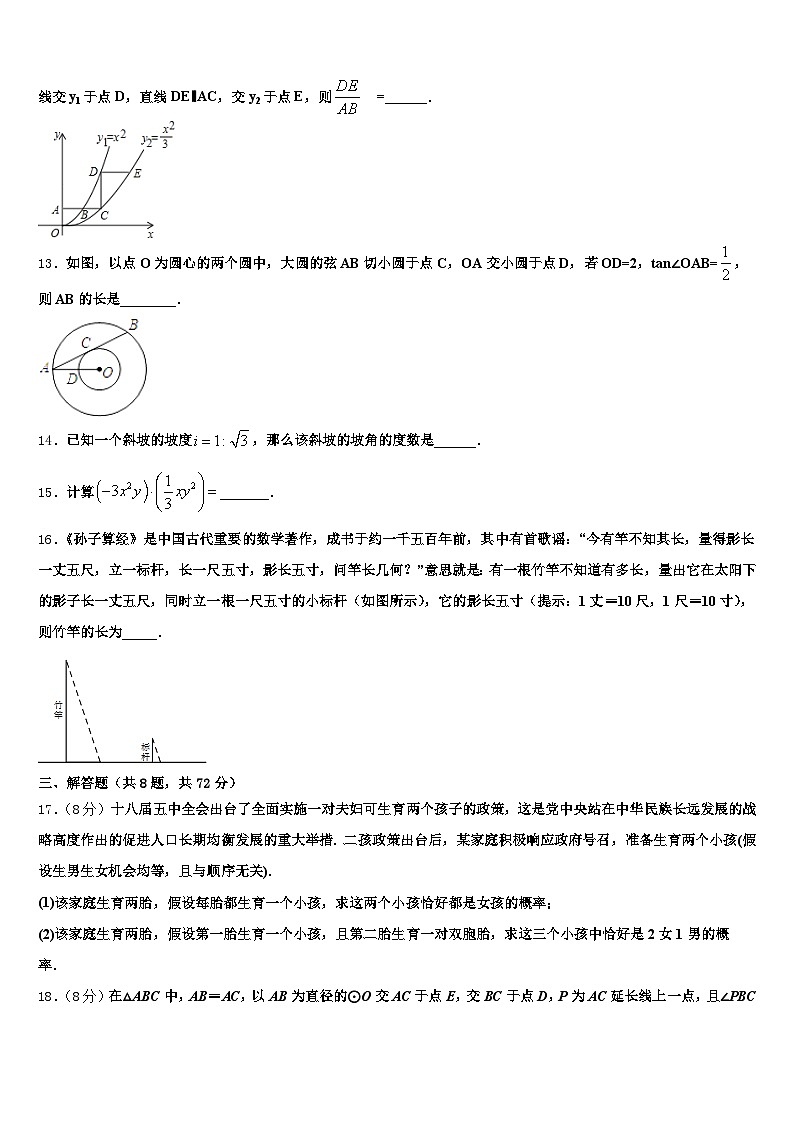 2025届乐山市沐川县中考数学猜题卷含解析第3页