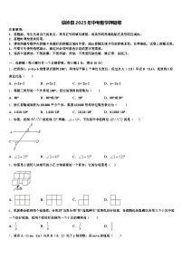 铁岭县2025年中考数学押题卷含解析