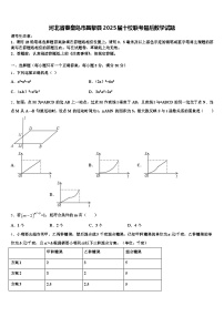 河北省秦皇岛市昌黎县2025届十校联考最后数学试题含解析
