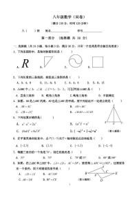 广东省广州市白云区钟落潭期中联考2025-2026学年八年级上学期11月期中数学试题