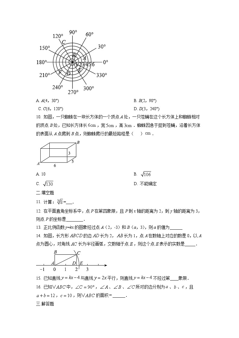 福建省漳州市芗城区2024-2025学年八年级上学期期中考试数学试卷(学生版)第2页