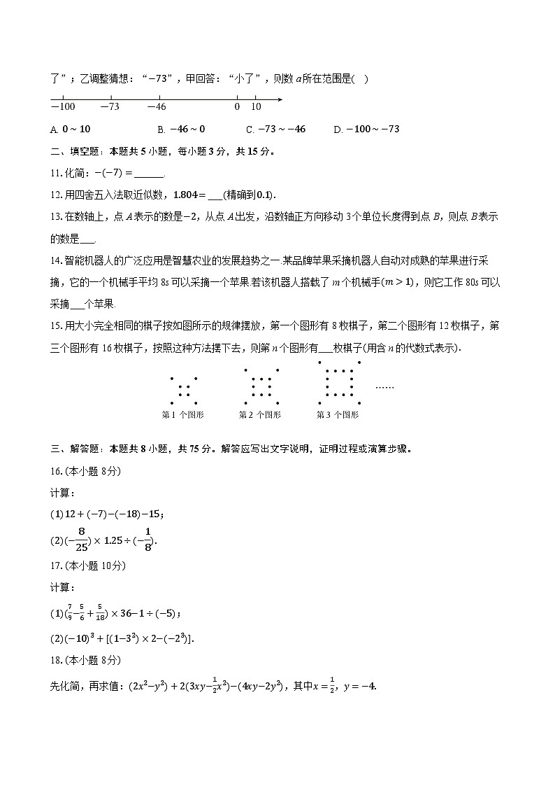 2025-2026学年辽宁省大连市沙河口区七年级(上)期中数学试卷第2页