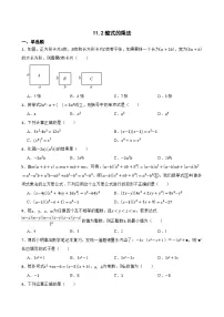 八年级上册(2024)11.2 整式的乘法课堂检测
