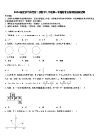 2026届北京市怀柔区九级数学七年级第一学期期末质量跟踪监视试题含解析