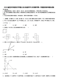 2026届北京市海淀区中学国人民大附属中学七年级数学第一学期期末联考模拟试题含解析