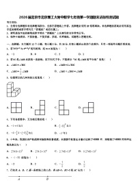 2026届北京市北京理工大附中数学七年级第一学期期末达标检测试题含解析