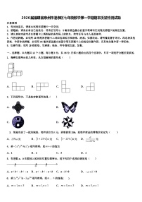 2026届福建省泉州市港泉区七年级数学第一学期期末质量检测试题含解析