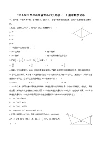 2025-2026学年山东省青岛市九年级（上）期中数学试卷-自定义类型