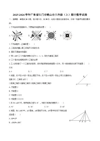2025-2026学年广东省江门市鹤山市八年级（上）期中数学试卷-自定义类型