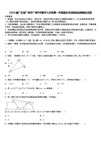 2026届广东省广州市广州中学数学七年级第一学期期末质量跟踪监视模拟试题含解析