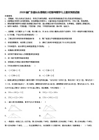 2026届广东省汕头澄海区六校联考数学七上期末预测试题含解析