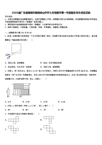 2026届广东省揭阳市揭阳岐山中学七年级数学第一学期期末综合测试试题含解析
