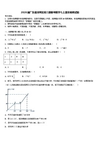 2026届广东省深圳实验三部联考数学七上期末调研试题含解析