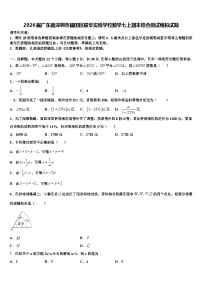 2026届广东省深圳市福田区耀华实验学校数学七上期末综合测试模拟试题含解析