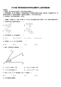 2026届广西壮族自治区河池市凤山县数学七上期末经典试题含解析