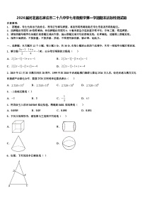 2026届河北省石家庄市二十八中学七年级数学第一学期期末达标检测试题含解析