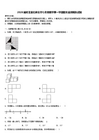 2026届河北省石家庄市七年级数学第一学期期末监测模拟试题含解析