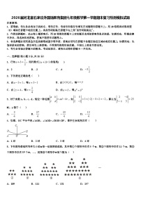 2026届河北省石家庄外国语教育集团七年级数学第一学期期末复习检测模拟试题含解析