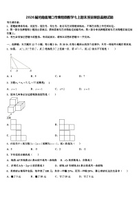 2026届河南省周口市淮阳县数学七上期末质量跟踪监视试题含解析
