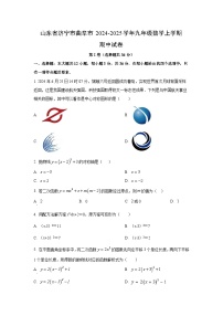 山东省济宁市曲阜市2024-2025学年九年级上学期期中 数学试卷（学生版）