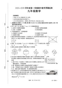 河北省保定市高碑店市2025-2026学年九年级上学期11月期中数学试题
